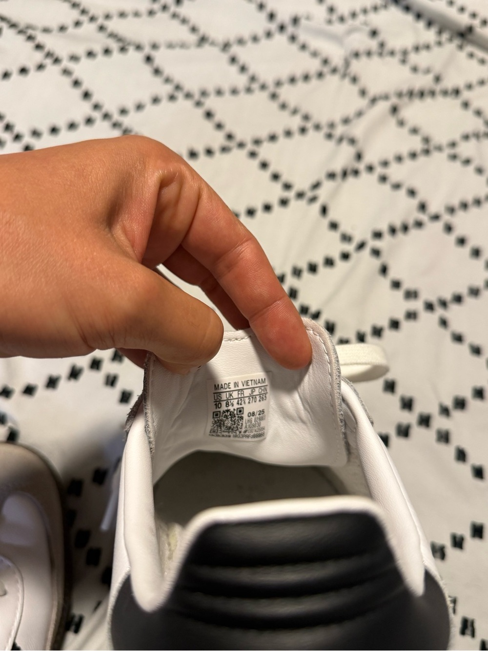 Adidas Sambas Classic White Black Gray - Picture 5 of 7